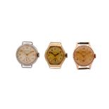 A GROUP OF THREE WATCHES