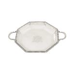 Duke of Argyll – An interesting George III sterling silver twin handled entrée dish base, London 177