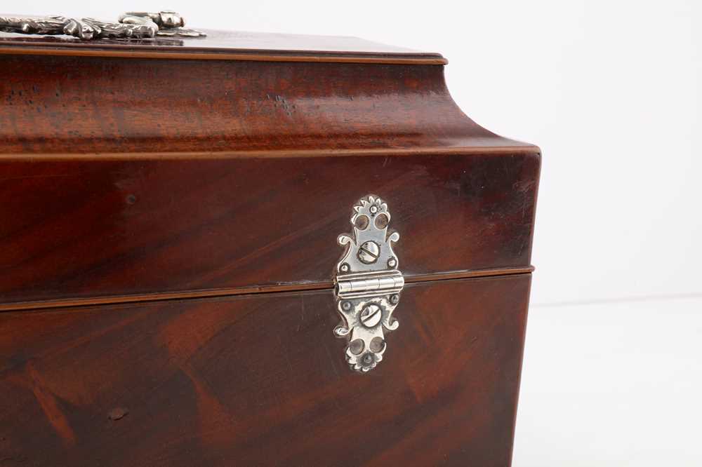 A cased George II sterling silver tea caddy and sugar bowl suite, London 1750 by Samuel Taylor (reg. - Image 20 of 21