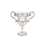 A Victorian provincial sterling silver twin handled cup, Exeter 1868 by James and Josiah Williams