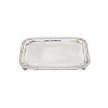 An early George III sterling silver waiter or small salver, London 1763 by John Parker and Edward Wa