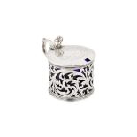 A Victorian sterling silver mustard pot, London 1846 by Joseph and Albert Savory