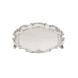 A George V sterling silver salver, Sheffield 1912 by Mappin & Webb