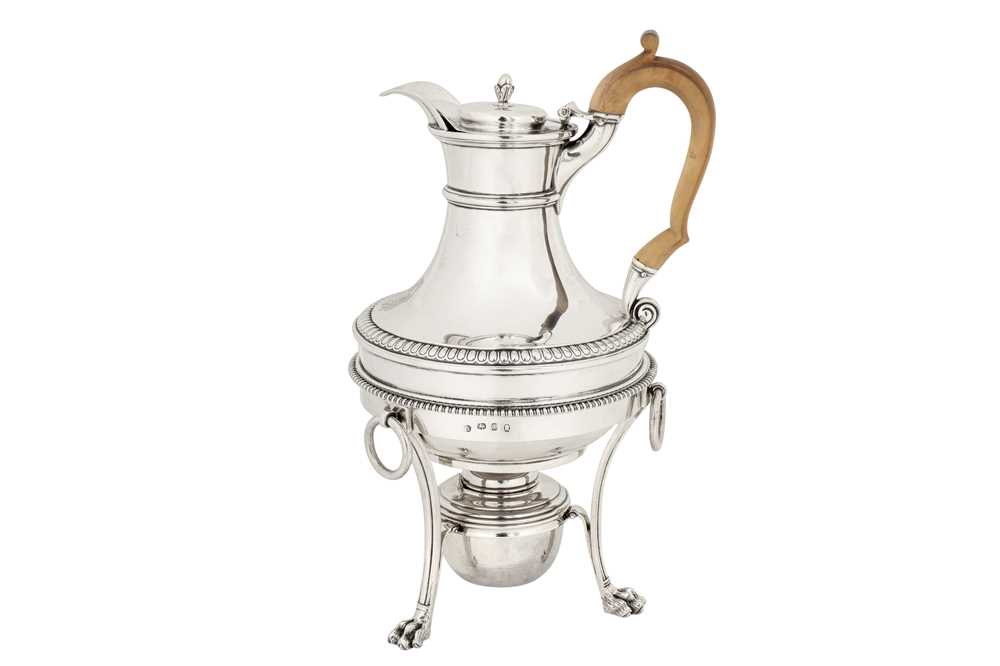 A George III sterling silver coffee pot or biggin on stand, London 1804/06 by Paul Storr (1771-1844, - Image 3 of 5