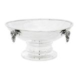 A George VI 'arts and crafts' sterling silver bowl, Birmingham 1937 by A E Jones