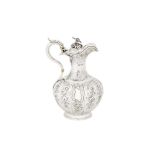 An early Victorian sterling silver claret jug or ewer, London 1837 Edward Farrell