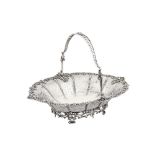 An early George III sterling silver cake or bread basket, London 1760 by William Plumber (reg. 8th A