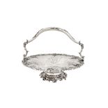 A good William IV sterling silver fruit or cake basket, London 1836 by Charles Fox