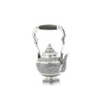 An early 20th century Cambodian unmarked silver kettle / water pot (Kar Nam Ton), Bangkok circa 1920