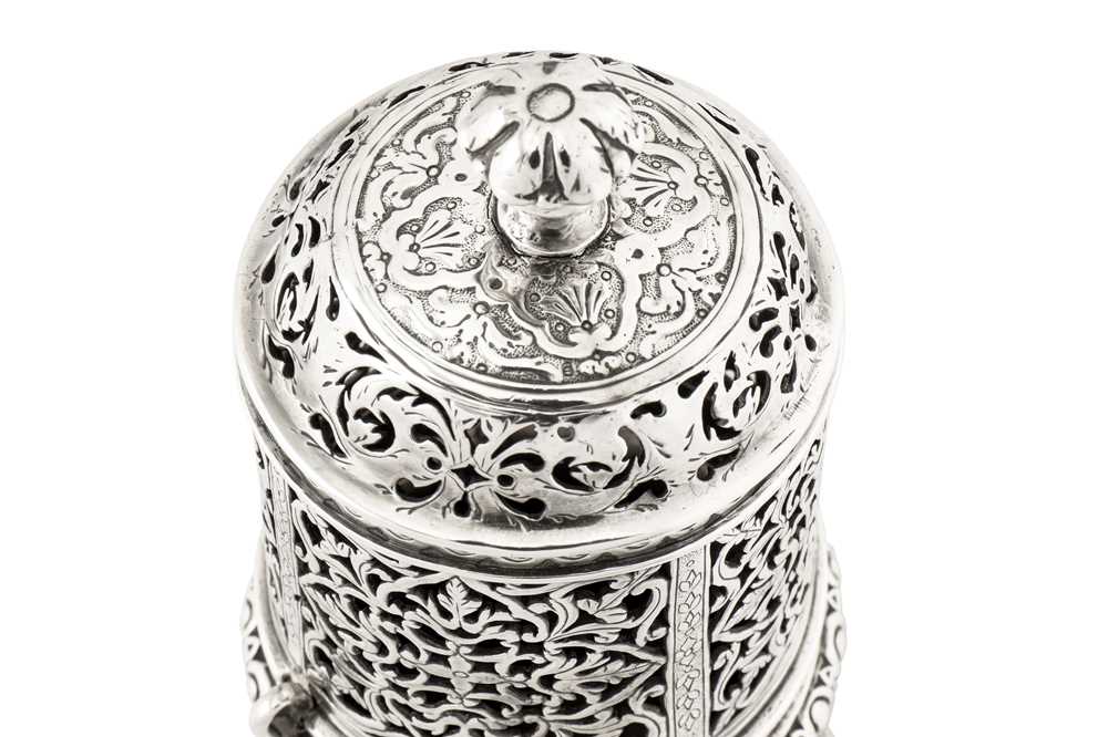 A large Louis XV early 18th century French silver sugar caster, Paris 1727-28 by Jacques Filassier ( - Image 8 of 19