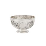 An early 20th century Chinese Export silver small bowl, Shanghai circa 1910 retailed by Tuck Chang
