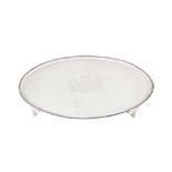 Viscount Turnour – A large George III sterling silver salver, London 1783 by Richard Rugg