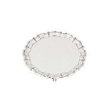 An Elizabeth II sterling silver small salver, Sheffield 1959 by Walker and Hall