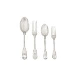 A George V/ George VI sterling silver part-table service of flatware / canteen, Birmingham 192671927