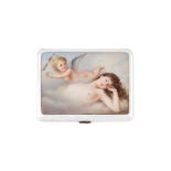 An early 20th century Austrian silver and enamel novelty erotic cigarette case, Vienna dated 1903 pr