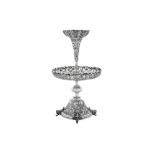 A rare late 19th / early 20th century Chinese Export silver epergne centrepiece, Canton circa 1900 b