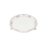 An Elizabeth II sterling silver small salver, Sheffield 1962 by Cooper Brothers