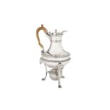 A George III sterling silver coffee pot or biggin on stand, London 1804/06 by Paul Storr (1771-1844,