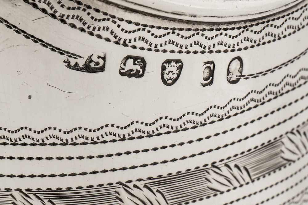 A George III sterling silver milk or cream jug, London 1798 by William Stroud (reg. 7th July 1788) - Image 5 of 5