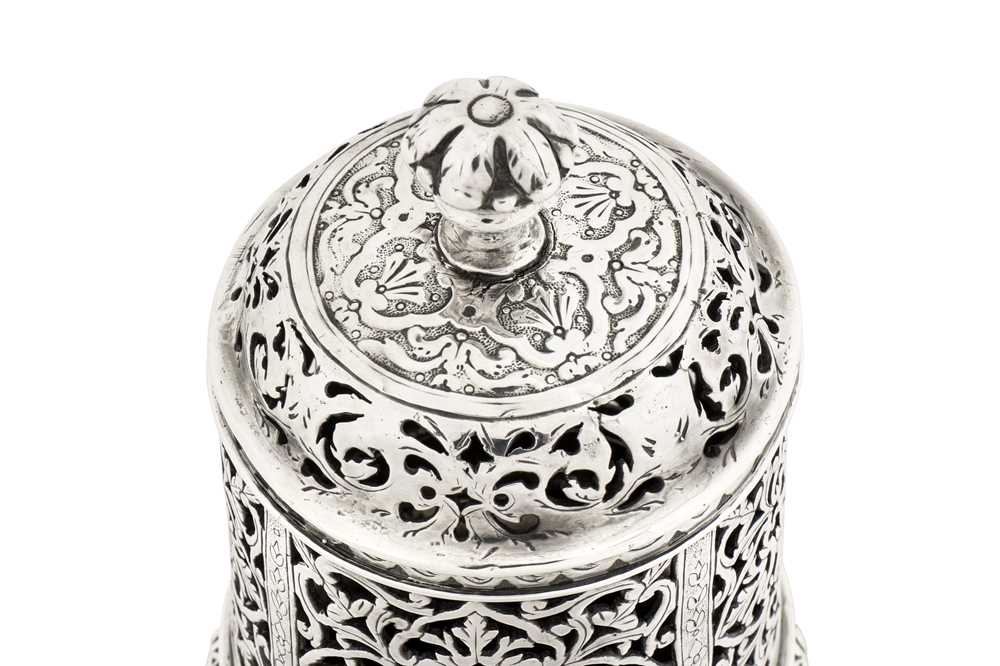 A large Louis XV early 18th century French silver sugar caster, Paris 1727-28 by Jacques Filassier ( - Image 11 of 19