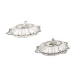 A pair of William IV / Early Victorian Old Sheffield Silver Plate entree dishes, Sheffield circa 183
