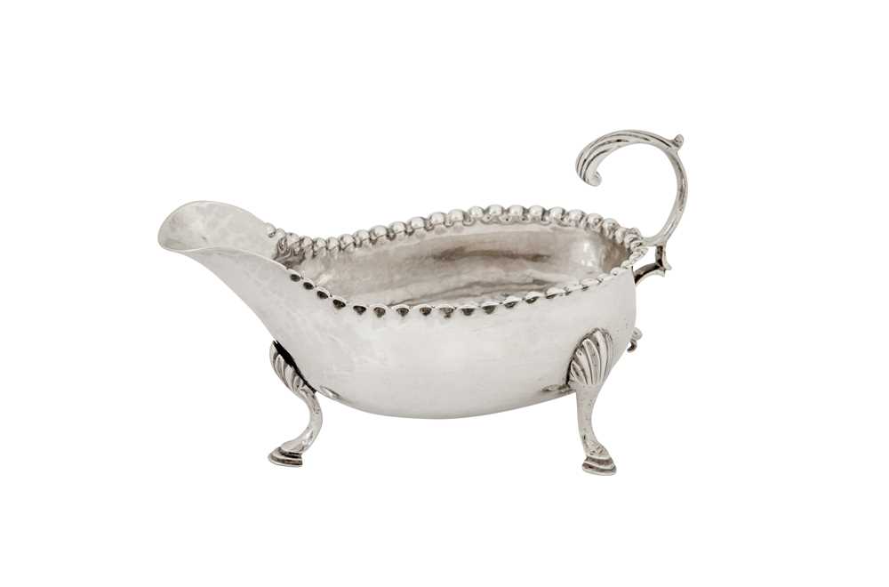 A George III sterling silver cream boat, London 1775 by IS and AN (unidentified)