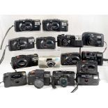 Box of Olympus XA Series & Other Compact Film Cameras.