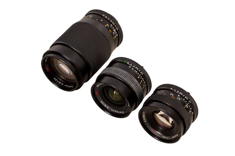 A Group of Carl Zeiss Contax Mount Lenses