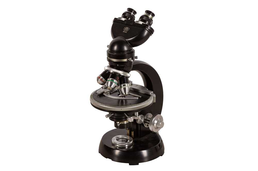 A Carl Zeiss Standard Junior Binocular Microscope