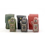 Group of Three Coronet Midget Cameras in Colour Co-ordinated cases