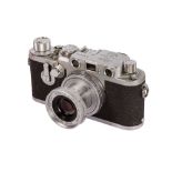 A Leica IIIf Red Dial Self Timer Rangefinder Camera