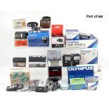Large End Lot of Olympus Accessories.