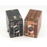 Two Art Deco Kodak No2A Beau Brownies.