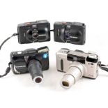 A Good Group of Four Compact Film Cameras.