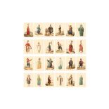 TWENTY-FOUR LOOSE HAND-COLOURED AQUATINT STUDIES OF OTTOMAN FIGURES AND THEIR COSTUMES London, Engla