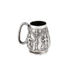 A LATE 19TH CENTURY ANGLO-INDIAN SILVER CHRISTENING MUG Madras, circa 1890, by Peter Orr and Sons