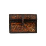 A POLYCHROME-PAINTED AND LACQUERED HISPANO-COLONIAL BARNIZ DE PASTO WOODEN CASKET Pasto, Colombia, C
