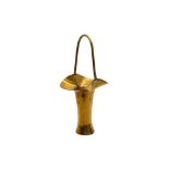 A PLANISHED BRASS UMBRELLA HOLDER, CIRCA 1900