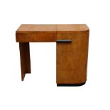 AN ART DECO SATINWOOD DRESSING TABLE