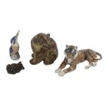 A COLLECTION OF ROYAL COPENHAGEN CERAMIC ANIMALS