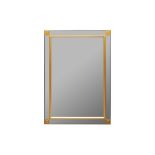 A RECTANGULAR CONTEMPORARY WALL MIRROR