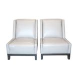 A PAIR OF CONTEMPORARY ARMCHAIRS