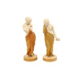 A PAIR OF ROYAL WORCESTER FIGURES