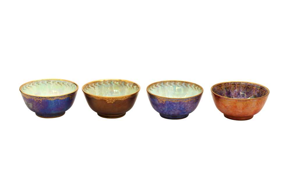 FOUR WEDGWOOD LUSTRE WARE TEA BOWLS Preview: Barley Mow Centre