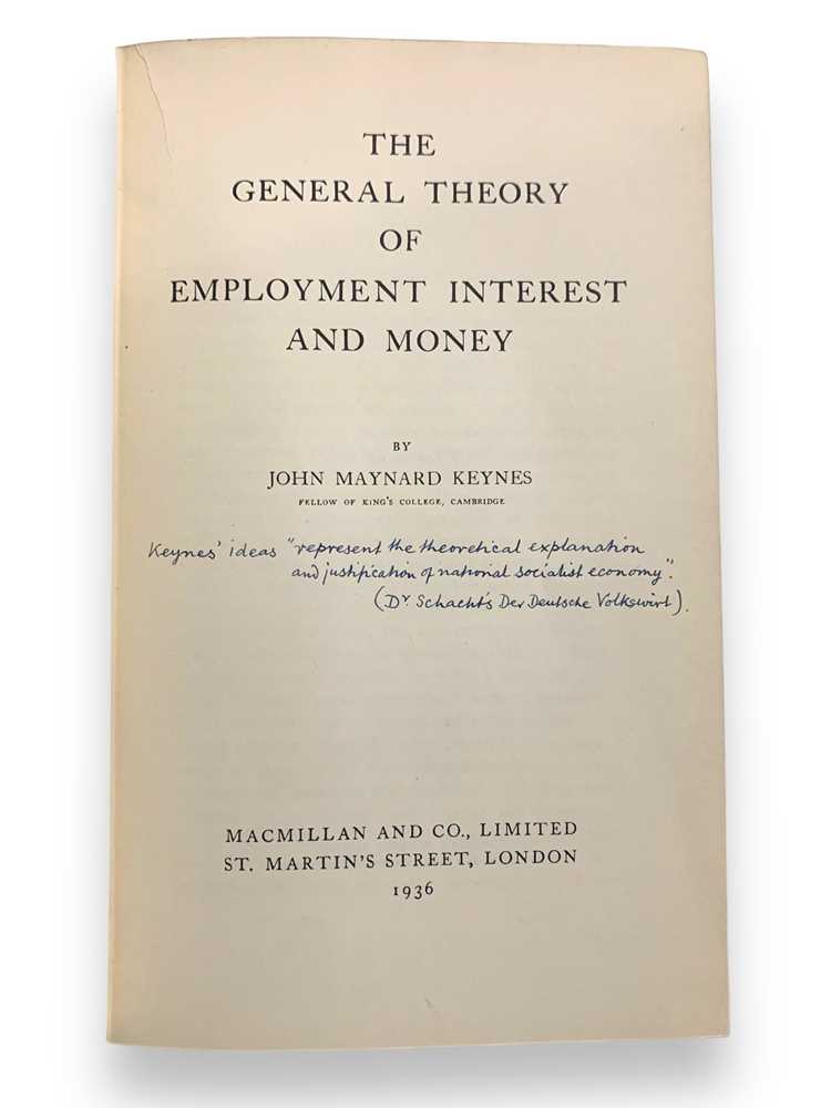 Keynes (John Maynard) The General Theory of Employment Interest and Money - Image 2 of 3
