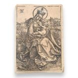 Baldung Grien (Hans) Madonna and Child on a Grassy Bench