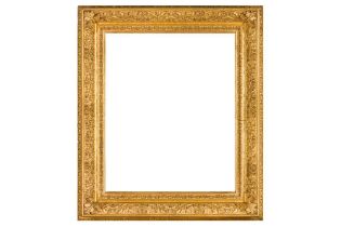 A FRENCH 19TH CENTURY GILDED COMPOSITION FRAME