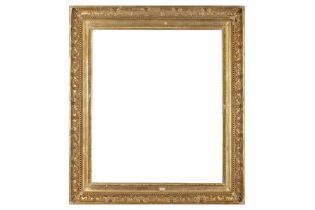 A FRENCH 19TH CENTURY GILDED COMPOSITION FRAME