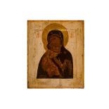 AN ICON DEPICTING THE MOTHER OF GOD BY VLADIMIR (RUSSIAN 18TH CENTURY)