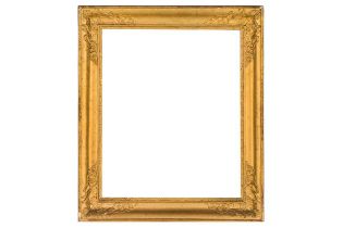 A FRENCH CHARLES X GILDED COMPOSITION FRAME